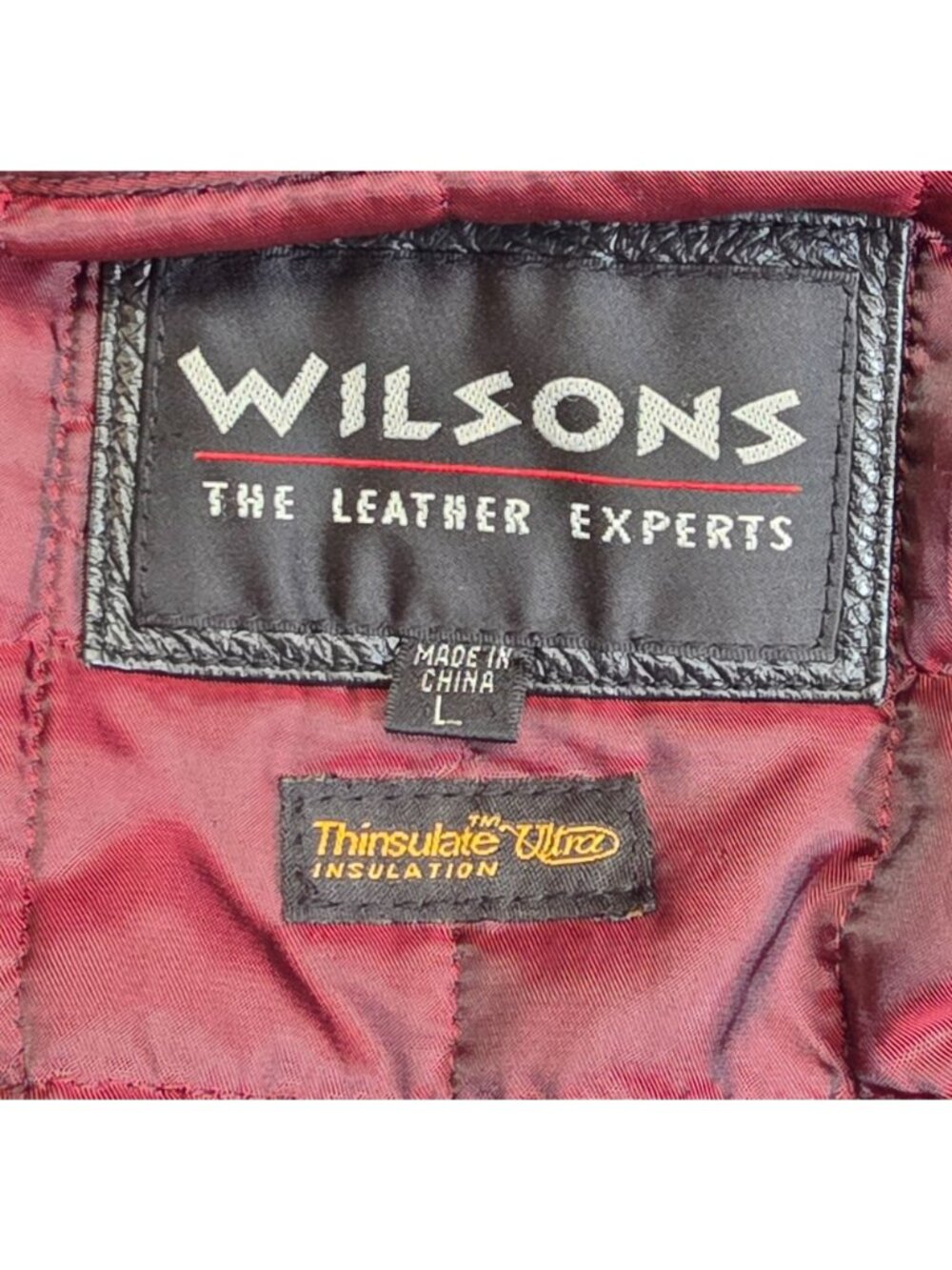 Women's - Wilson Black Leather Zip Up Jacket, Size Large - Picture 5 of 10